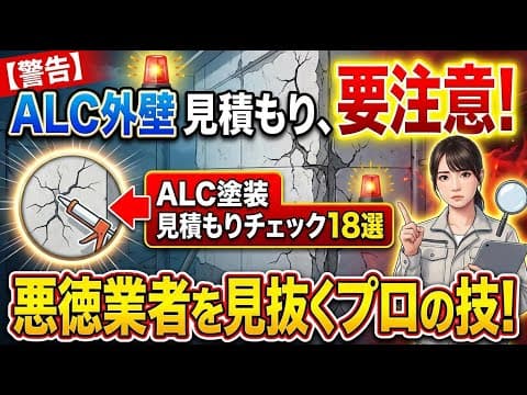 【ALC外壁の塗装見積もり】シーリングと下地処理で確認すべき18のポイント
